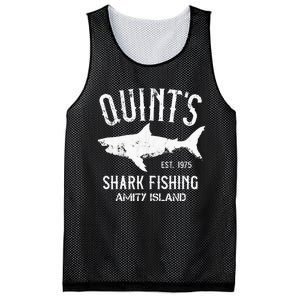 Quints Shark Fishing Charters Amity Island 1975 Mesh Reversible Basketball Jersey Tank