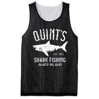 Quints Shark Fishing Charters Amity Island 1975 Mesh Reversible Basketball Jersey Tank