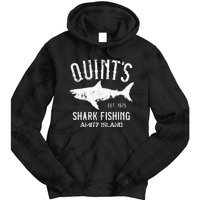 Quints Shark Fishing Charters Amity Island 1975 Tie Dye Hoodie