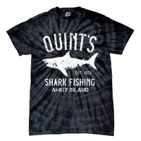 Quints Shark Fishing Charters Amity Island 1975 Tie-Dye T-Shirt