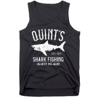 Quints Shark Fishing Charters Amity Island 1975 Tank Top