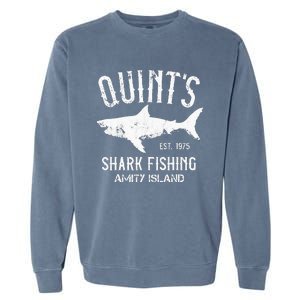 Quints Shark Fishing Charters Amity Island 1975 Garment-Dyed Sweatshirt