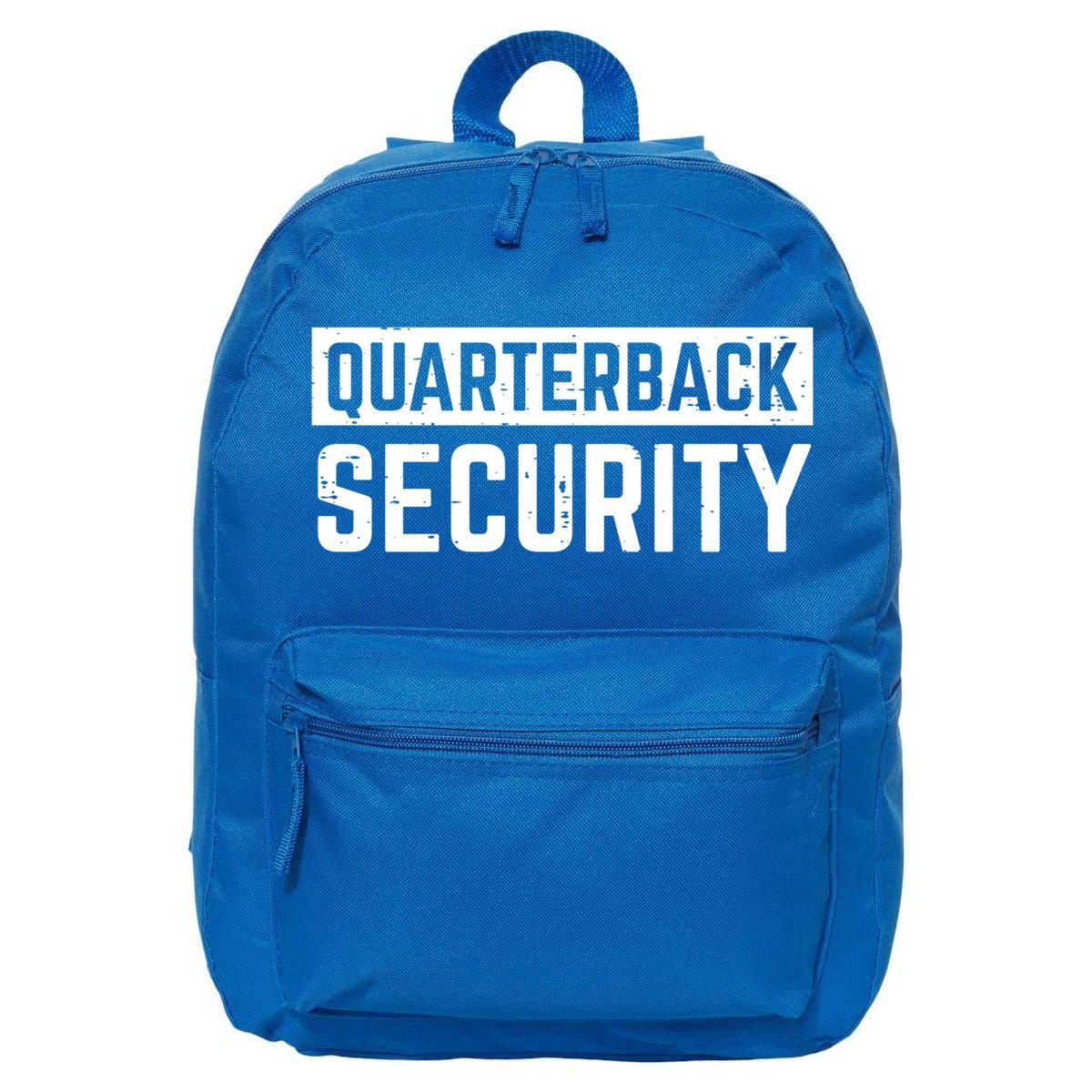 Quarterback Security Funny American Football Offense Line Gift 16 in Basic Backpack