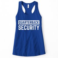 Quarterback Security Funny American Football Offense Line Gift Womens Tank Top