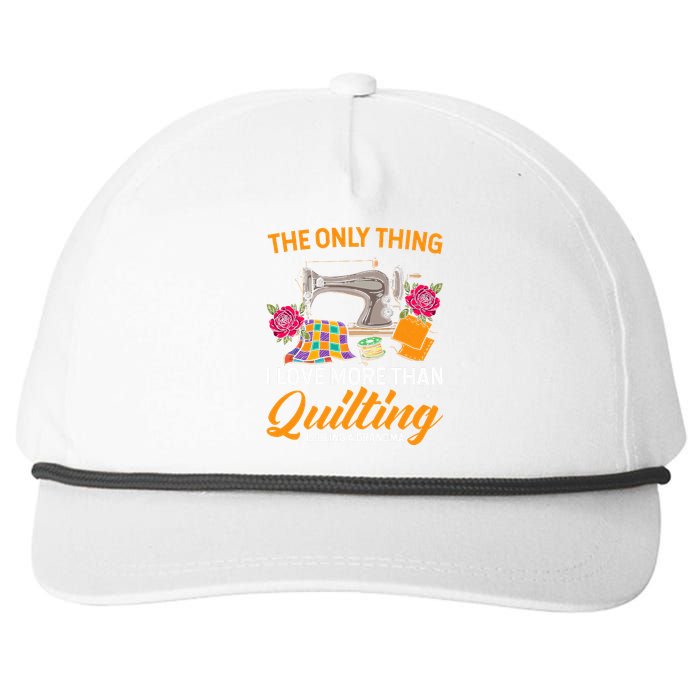 Quilting Sewing Funny Quilting Grandma Quilt Snapback Five-Panel Rope Hat