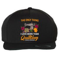 Quilting Sewing Funny Quilting Grandma Quilt Wool Snapback Cap