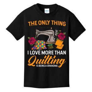 Quilting Sewing Funny Quilting Grandma Quilt Kids T-Shirt