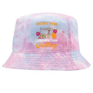 Quilting Sewing Funny Quilting Grandma Quilt Tie-Dyed Bucket Hat