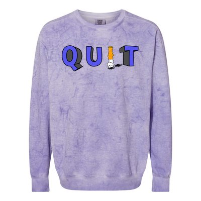 Quit Smoking Gift Idea Cool Gift Colorblast Crewneck Sweatshirt