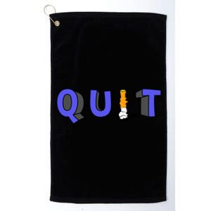 Quit Smoking Gift Idea Cool Gift Platinum Collection Golf Towel