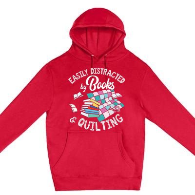 Quilting Shirts Knitting Lover Gift Sewing Tee Book Lover Premium Pullover Hoodie