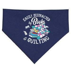 Quilting Shirts Knitting Lover Gift Sewing Tee Book Lover USA-Made Doggie Bandana