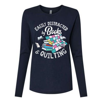 Quilting Shirts Knitting Lover Gift Sewing Tee Book Lover Womens Cotton Relaxed Long Sleeve T-Shirt