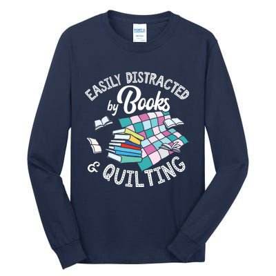 Quilting Shirts Knitting Lover Gift Sewing Tee Book Lover Tall Long Sleeve T-Shirt