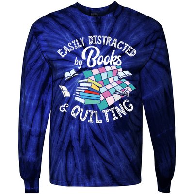 Quilting Shirts Knitting Lover Gift Sewing Tee Book Lover Tie-Dye Long Sleeve Shirt