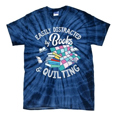 Quilting Shirts Knitting Lover Gift Sewing Tee Book Lover Tie-Dye T-Shirt