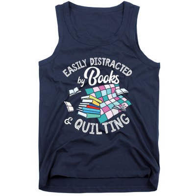 Quilting Shirts Knitting Lover Gift Sewing Tee Book Lover Tank Top