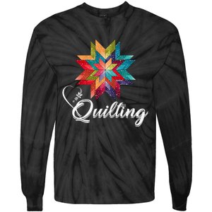 Quiltiing Sewing Love Quilting Quilter Sewer Sewing Tie-Dye Long Sleeve Shirt