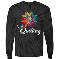 Quiltiing Sewing Love Quilting Quilter Sewer Sewing Tie-Dye Long Sleeve Shirt