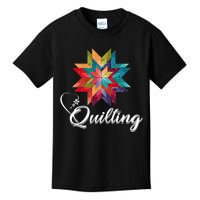 Quiltiing Sewing Love Quilting Quilter Sewer Sewing Kids T-Shirt