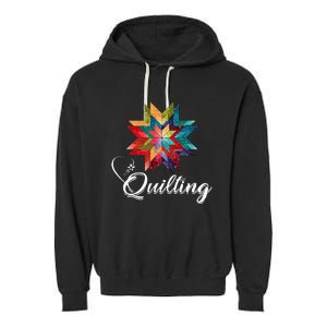 Quiltiing Sewing Love Quilting Quilter Sewer Sewing Garment-Dyed Fleece Hoodie