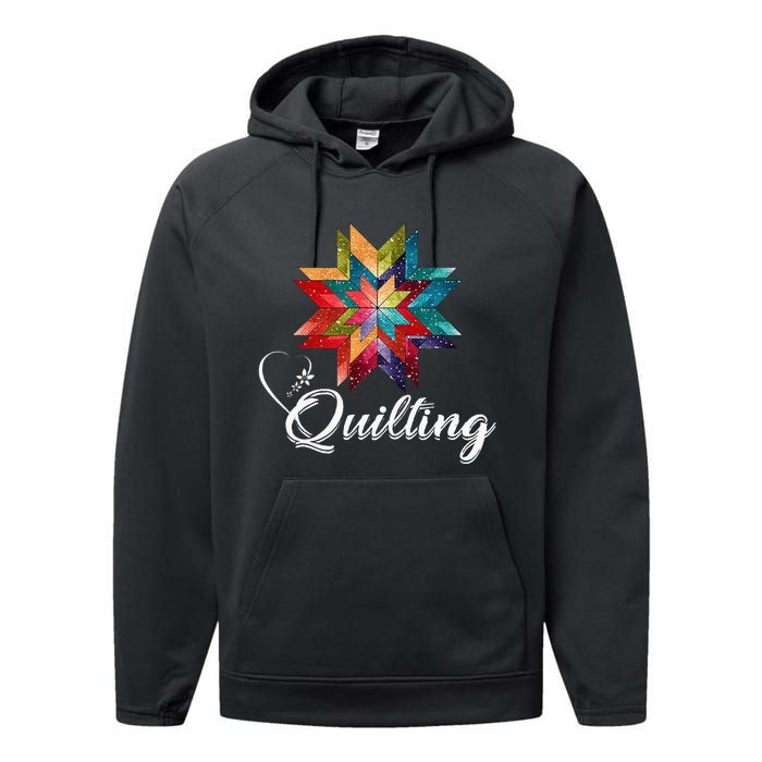 Quiltiing Sewing Love Quilting Quilter Sewer Sewing Performance Fleece Hoodie