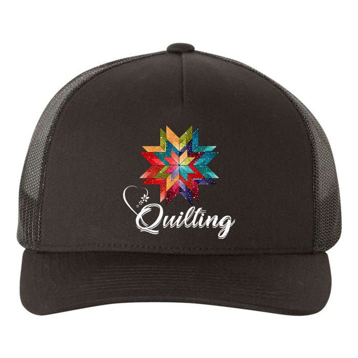 Quiltiing Sewing Love Quilting Quilter Sewer Sewing Yupoong Adult 5-Panel Trucker Hat