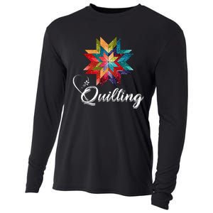 Quiltiing Sewing Love Quilting Quilter Sewer Sewing Cooling Performance Long Sleeve Crew