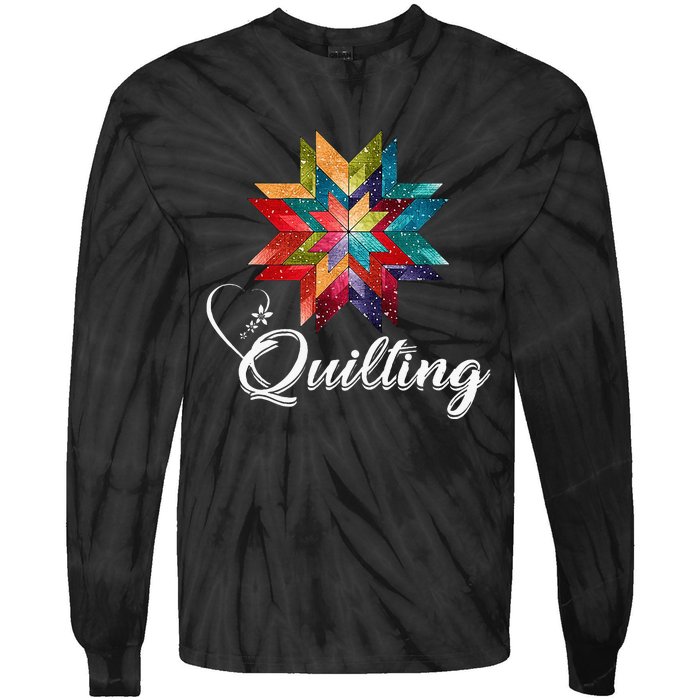 Quiltiing Sewing Love Quilting Quilter Sewer Sewing Tie-Dye Long Sleeve Shirt