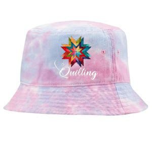 Quiltiing Sewing Love Quilting Quilter Sewer Sewing Tie-Dyed Bucket Hat