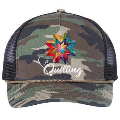 Quiltiing Sewing Love Quilting Quilter Sewer Sewing Retro Rope Trucker Hat Cap