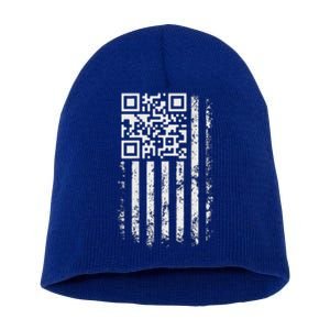 Qr Scan Me President Trump 4547 Short Acrylic Beanie