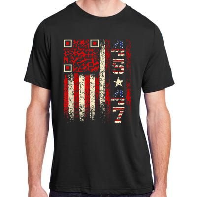 Qr Scan Me President Trump 4547 Trump Dancing Code Adult ChromaSoft Performance T-Shirt