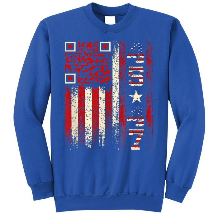 Qr Scan Me President Trump 4547 Trump Dancing Code Sweatshirt