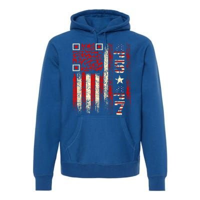 Qr Scan Me President Trump 4547 Trump Dancing Code Premium Hoodie