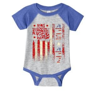 Qr Scan Me President Trump 4547 Trump Dancing Code Infant Baby Jersey Bodysuit