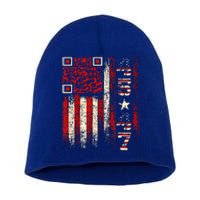 Qr Scan Me President Trump 4547 Trump Dancing Code Short Acrylic Beanie