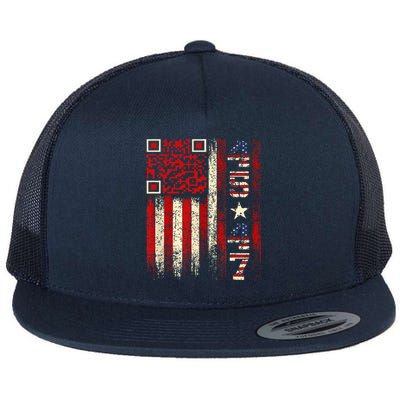 Qr Scan Me President Trump 4547 Trump Dancing Code Flat Bill Trucker Hat