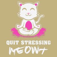 Quit Stressing Meowt Funny Meditation Lotus Seat Cat Yoga Cooling Performance Crew T-Shirt