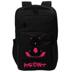 Quit Stressing Meowt Funny Meditation Lotus Seat Cat Yoga Impact Tech Backpack