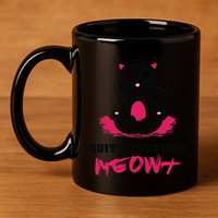 Quit Stressing Meowt Funny Meditation Lotus Seat Cat Yoga 11oz C Handle Ceramic Mug