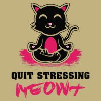 Quit Stressing Meowt Funny Meditation Lotus Seat Cat Yoga Cooling Performance Crew T-Shirt