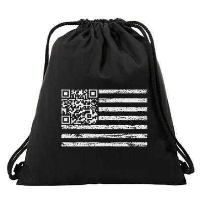 Qr Scan Me President Dancing Code Drawstring Bag