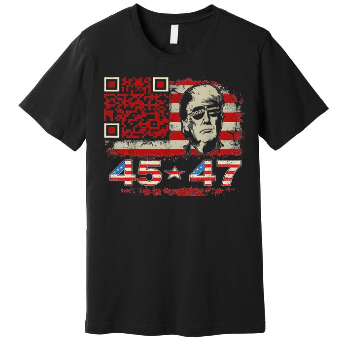 Qr Scan Me President Trump 4547 Premium T-Shirt