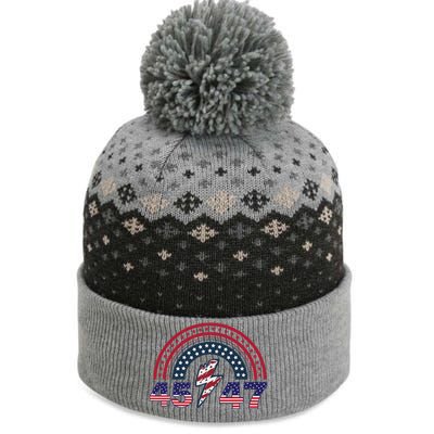 Qr Scan Me President Trump 4547 Trump Dancing Code The Baniff Cuffed Pom Beanie