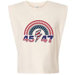 Qr Scan Me President Trump 4547 Trump Dancing Code Garment-Dyed Women's Muscle Tee