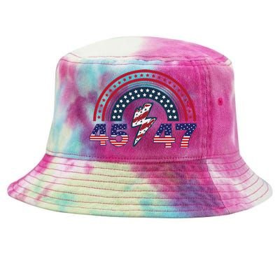 Qr Scan Me President Trump 4547 Trump Dancing Code Tie-Dyed Bucket Hat