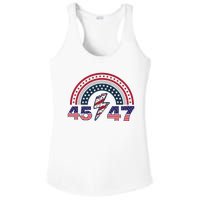 Qr Scan Me President Trump 4547 Trump Dancing Code Ladies PosiCharge Competitor Racerback Tank