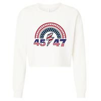 Qr Scan Me President Trump 4547 Trump Dancing Code Cropped Pullover Crew