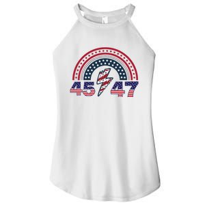 Qr Scan Me President Trump 4547 Trump Dancing Code Women's Perfect Tri Rocker Tank